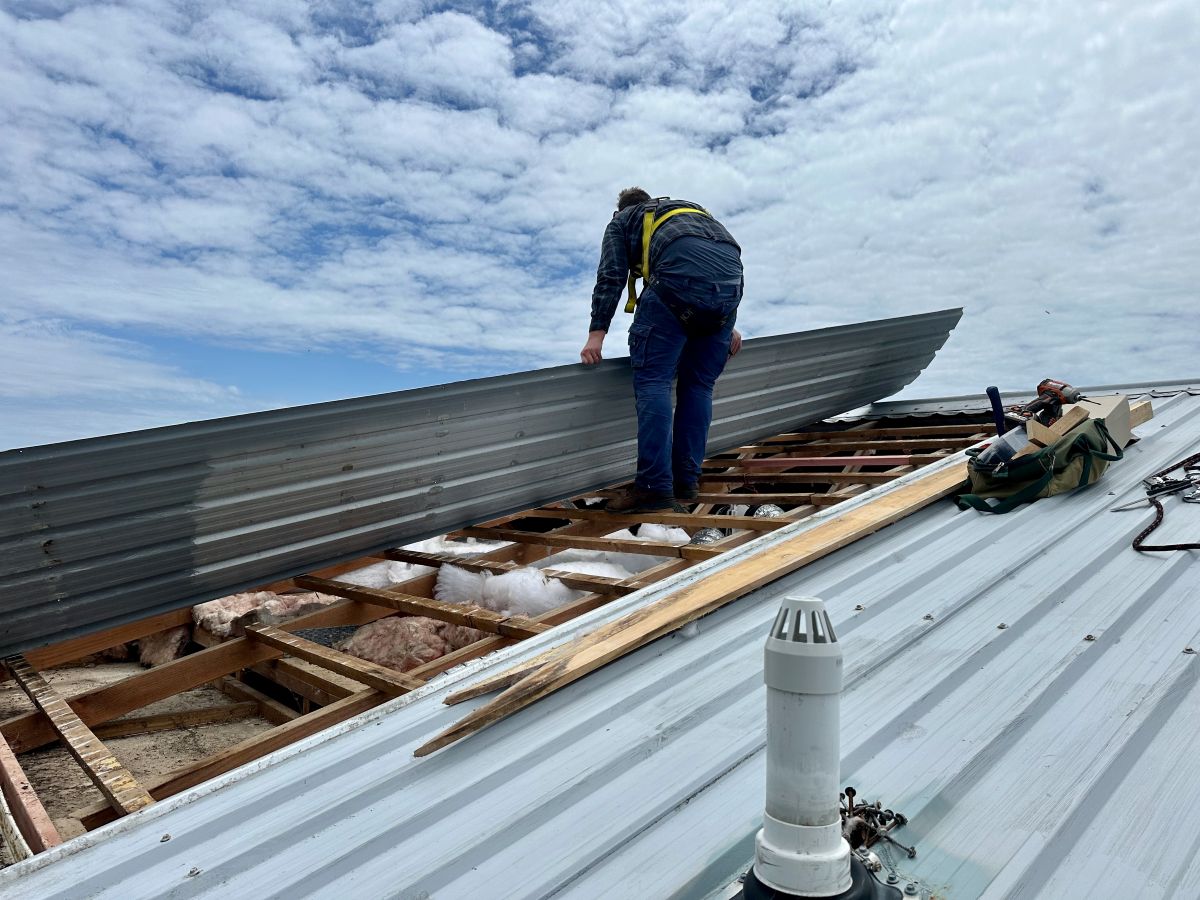 corrugated metal roof replacement