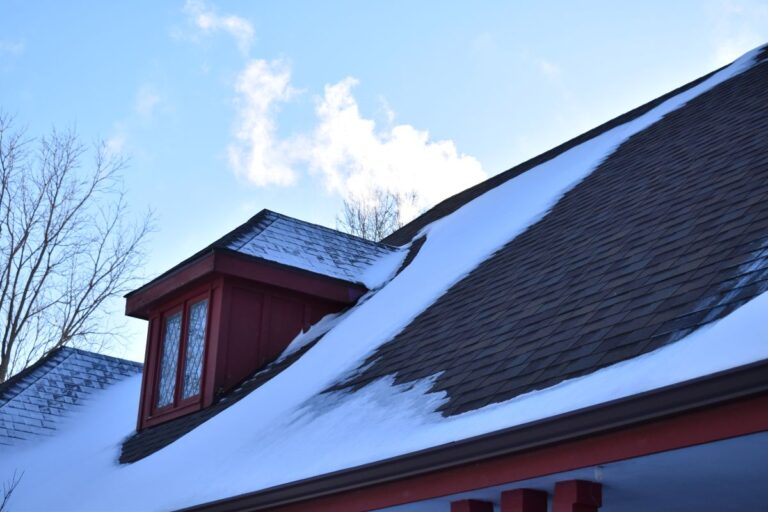 shingles roof snow