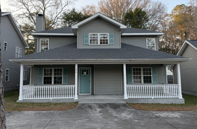 A house with a new roof