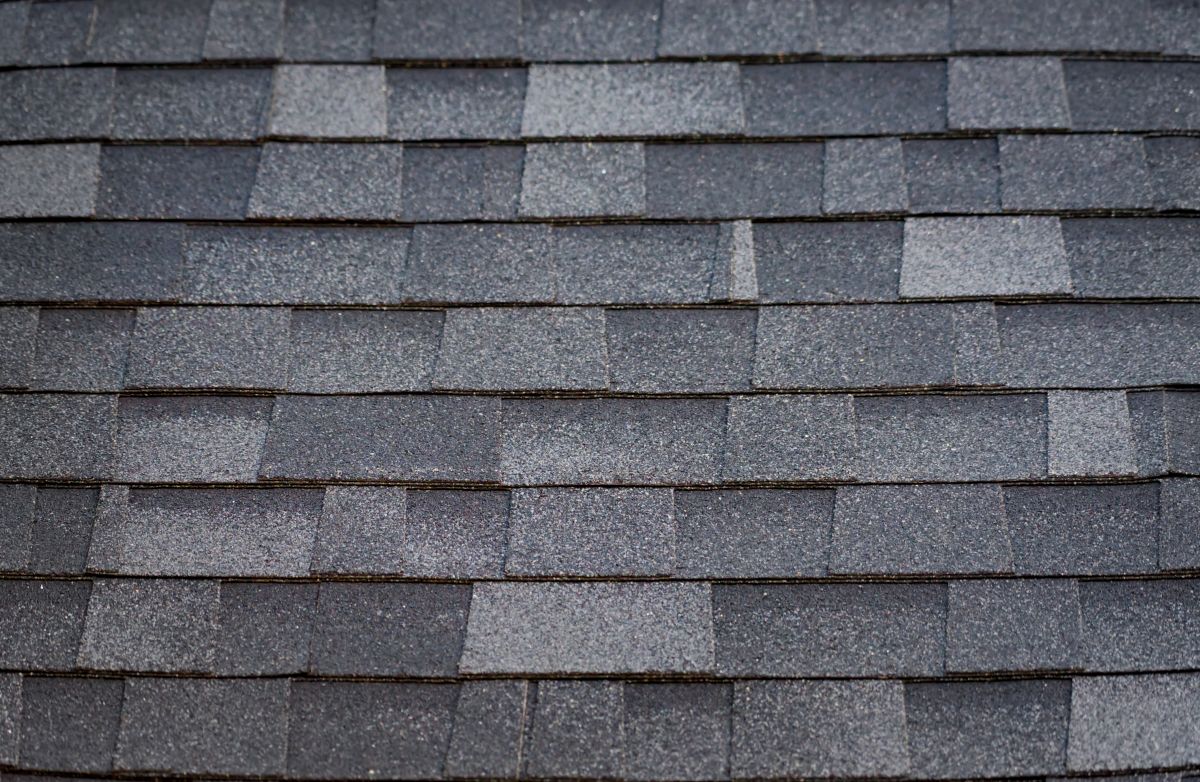close-up architectural shingles