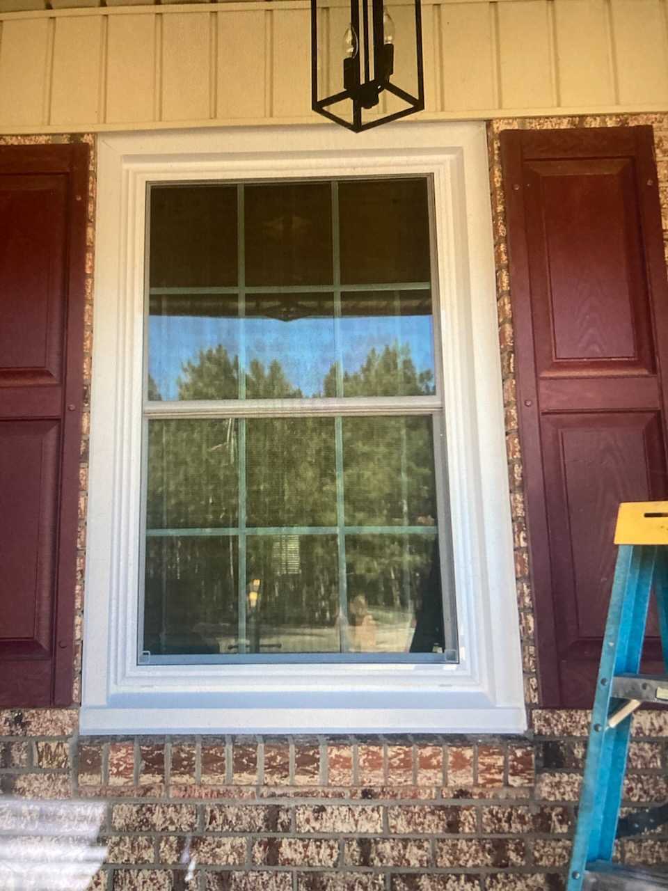 how to replace a window internal view white frame wooden wall