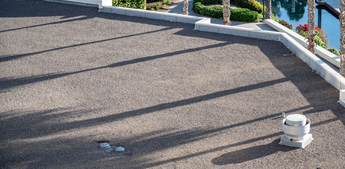 flat roof replacement cost asphalt roof and drain 