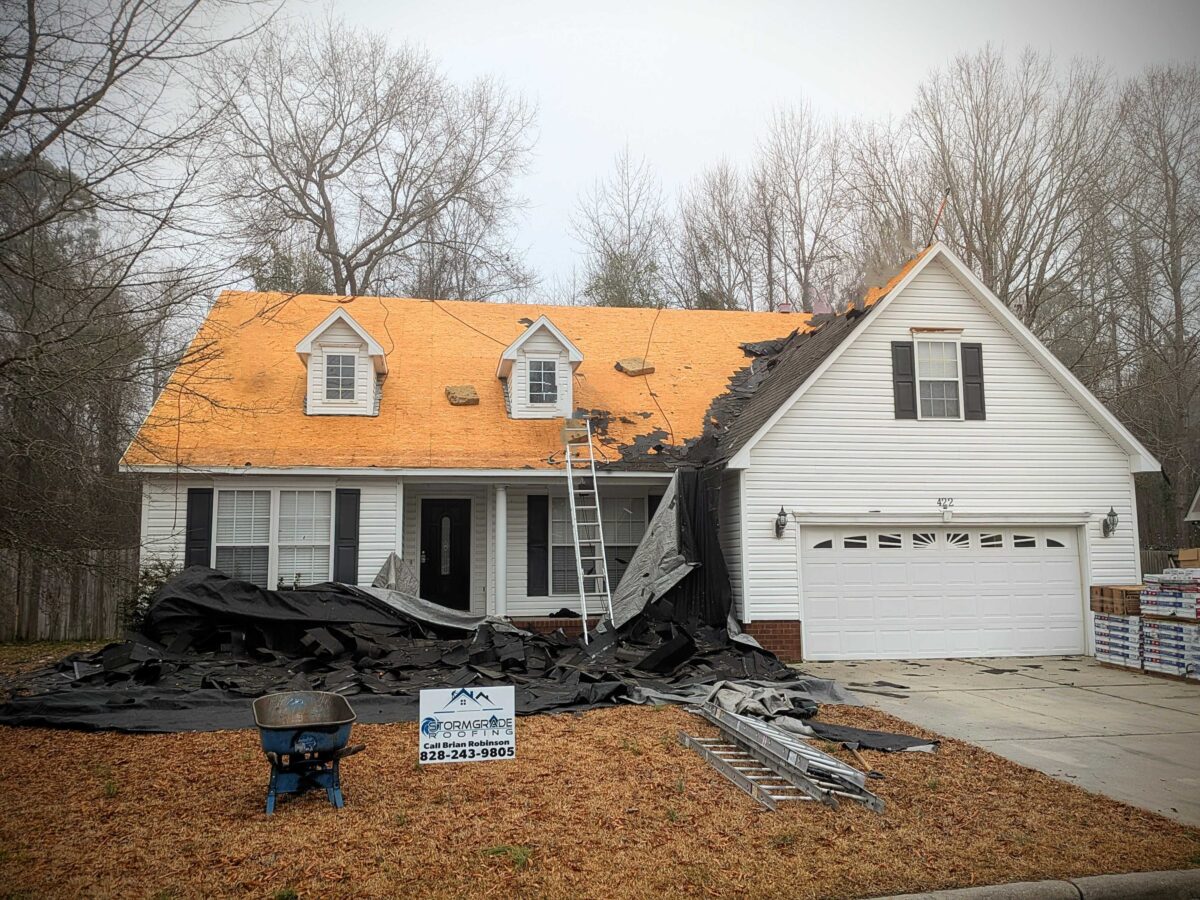 synthetic roofing underlayment shingles replacement small white house